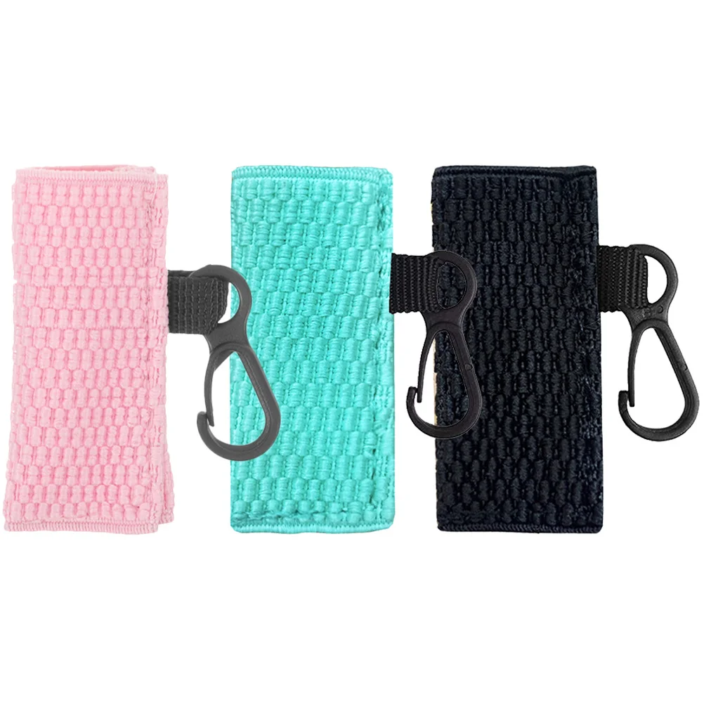 3 قطعة حامل بلسم المفاتيح محبوك أحمر الشفاه كم لتخزين ملمع الشفاه المحمولة خفيفة الوزن السفر في الهواء الطلق استخدام متعدد الألوان الشفاه #3