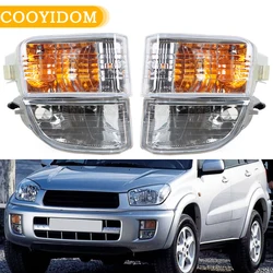 Car Front Bumper Fog Lights For Toyota RAV4 2000 2001 2002 2003 Driving Lamp Turn Signal Foglights Assembly Auto Accessories