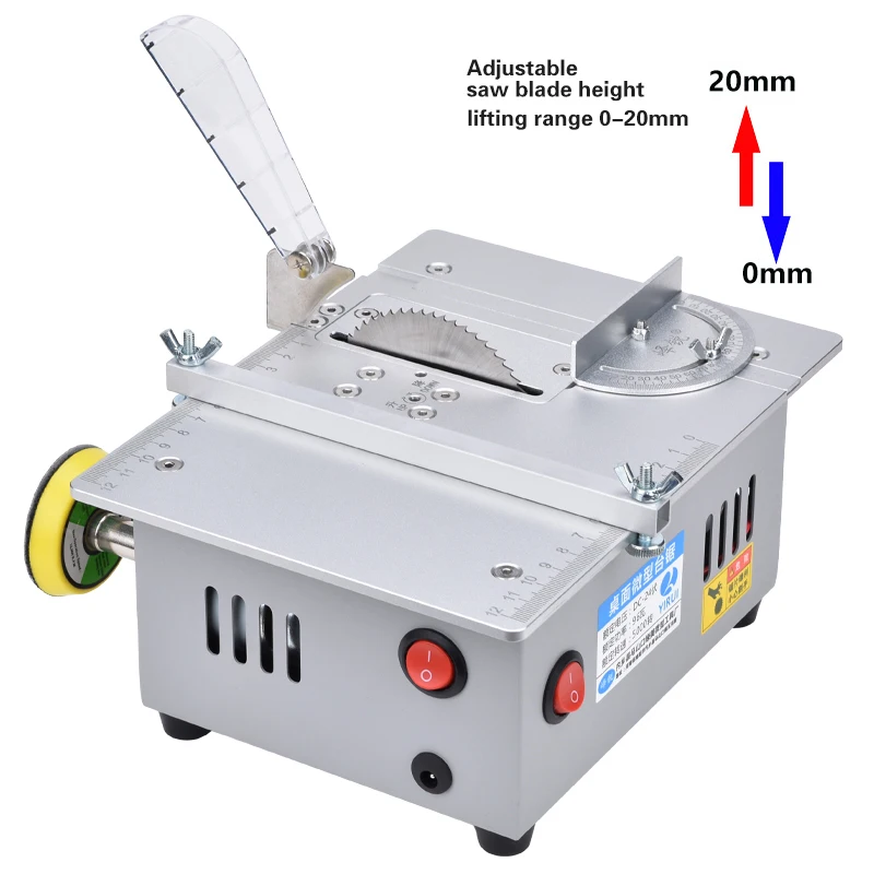 S9 multifunctional small table saw 3 inch precision desktop mini table saw mini DIY chainsaw with Grinding function