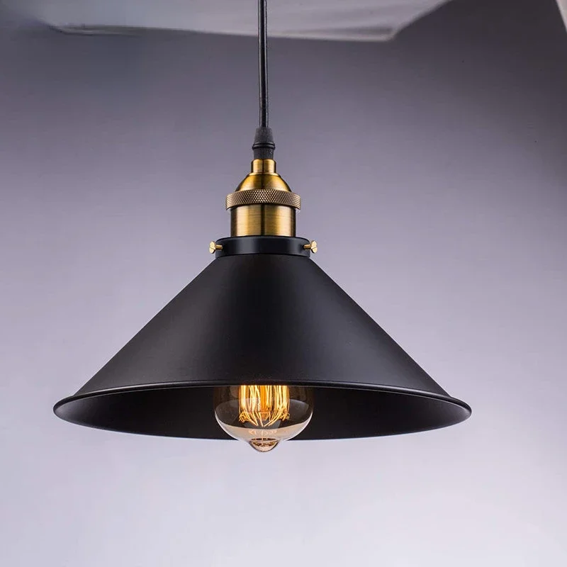 

Restaurant Hanging Luminaire Cafe Retro E27 E26 Black Metal Loft Bar /Celing Light Industrial Vintage Pendant Light Fixture