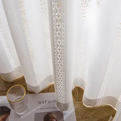 Korean Japanese Light Transmission Impermeability Tulle Curtains for Living Room Bedroom Sunscreen Gauze Sheer Voile Drapes