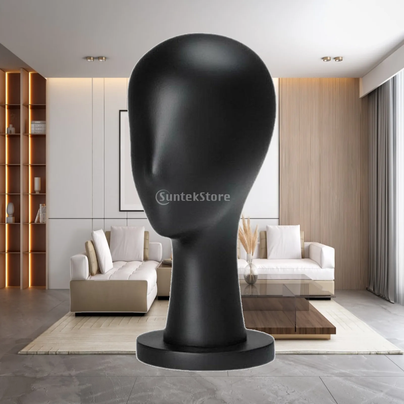 White Fiberglass Hat Mannequin Head Stand Holder for Hat Organizer Shop Counter Shelf Window Display