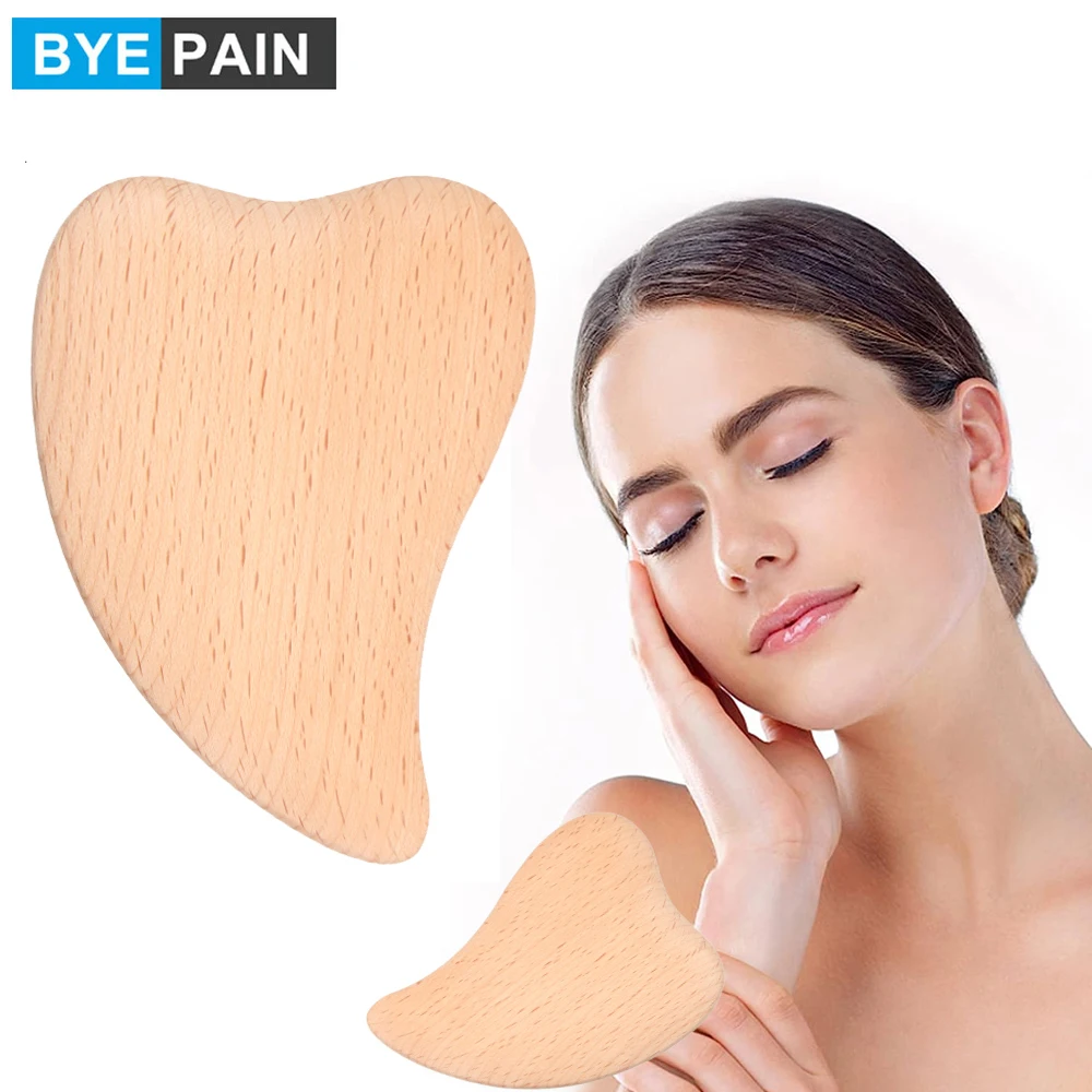 

Wooden Gua Sha Scraping Massage Tool, Gua Sha Facial Tool for SPA Acupuncture Therapy Treatment on Face Back, Arms,Neck,Shoulder