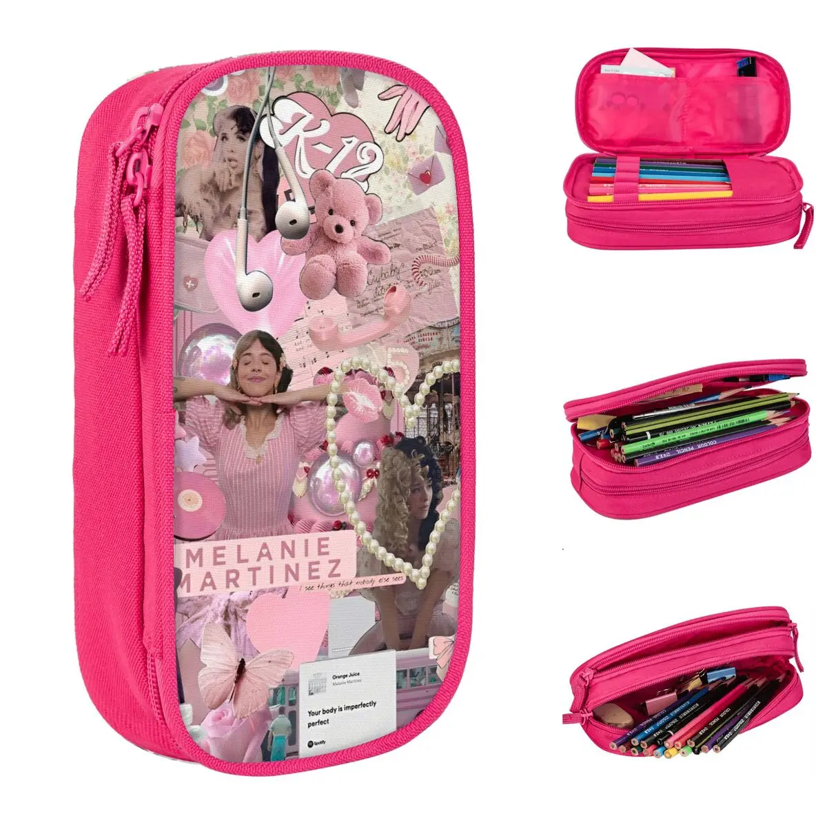 Melanie Martinez K-12 Pencil Case New Melanie Martinez Music Singer Pen Bag Kids Big Capacity Students School Gifts Pencilcases