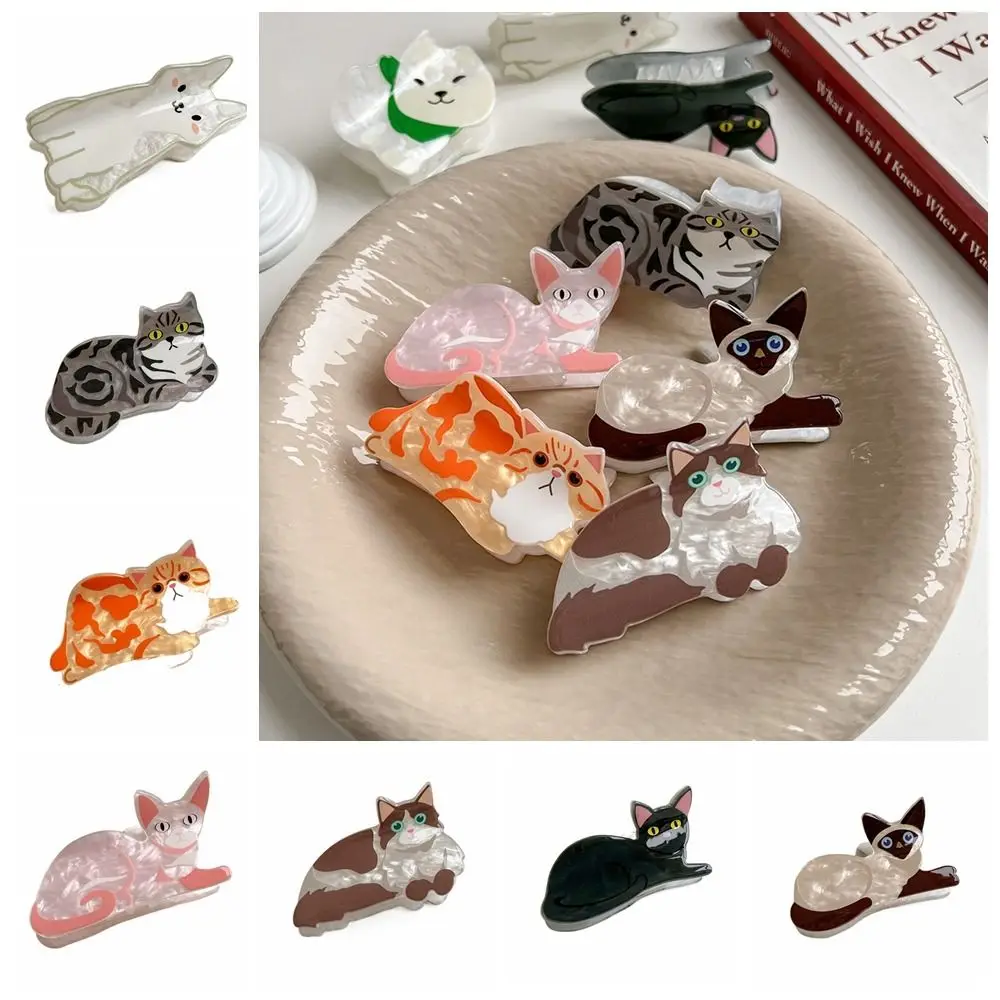 Creative Puppy Animal Dog Hair Claw Kitten Animal Shark Clip Cat Hair Clip Grab Clip Women Headwear Girl