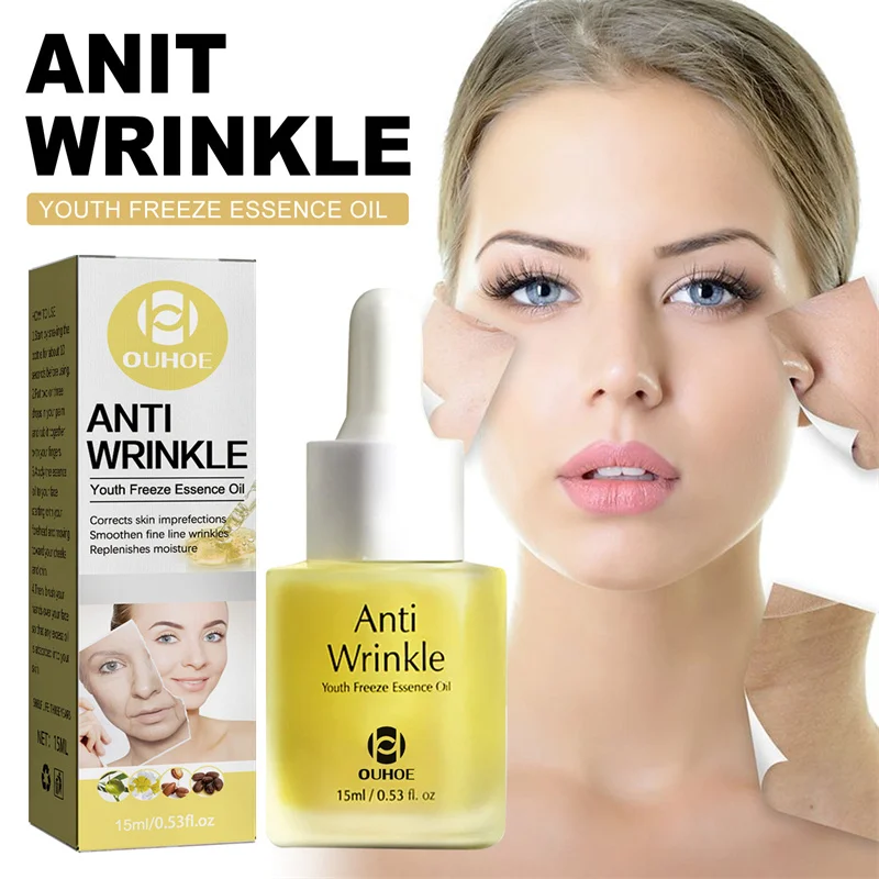 Anti-Wrinkle Youthful Essence Oil Moisturizing Firming Skin Reduce Fine Lines Brightening Serum For Dry Skin 15ml