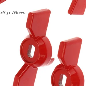 Wrench and Valve Handle Combo, Butterfly Handles, Red, Aluminium, 2 Pieces
