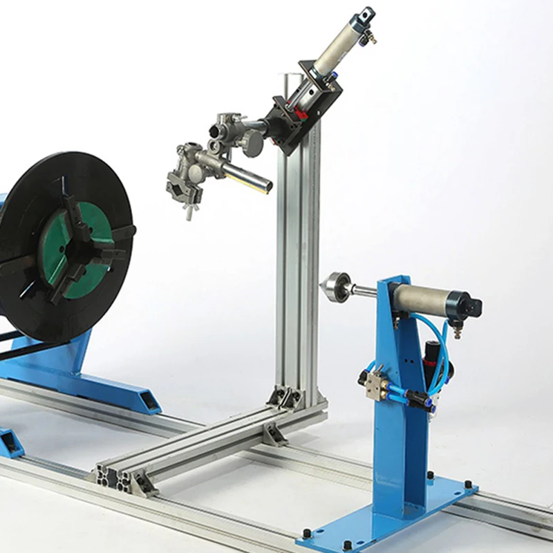 Imagem -05 - Pneumático Tailstock ar Power Tip Montar Dispositivo de Levantamento Pneumático Dedal Posiçãoer Conjunto para Soldagem Girar