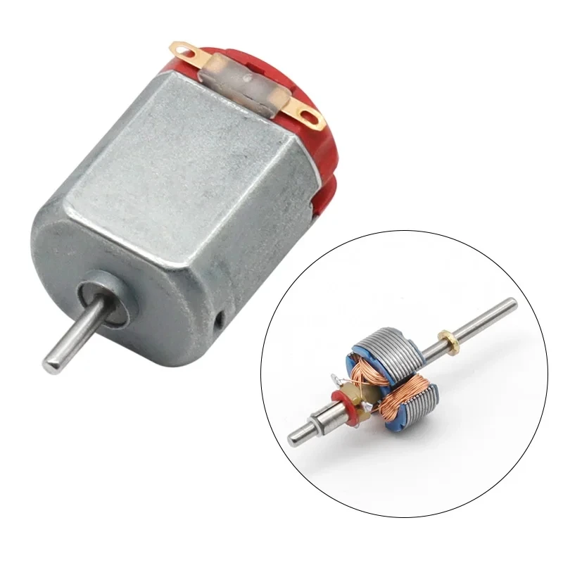 Micro Moteur Miniature à Quatre Roues de 3V CC 130, 5 Pièces, Petit pour Bricolage, Jouets Électriques, Expériences Scientifiques