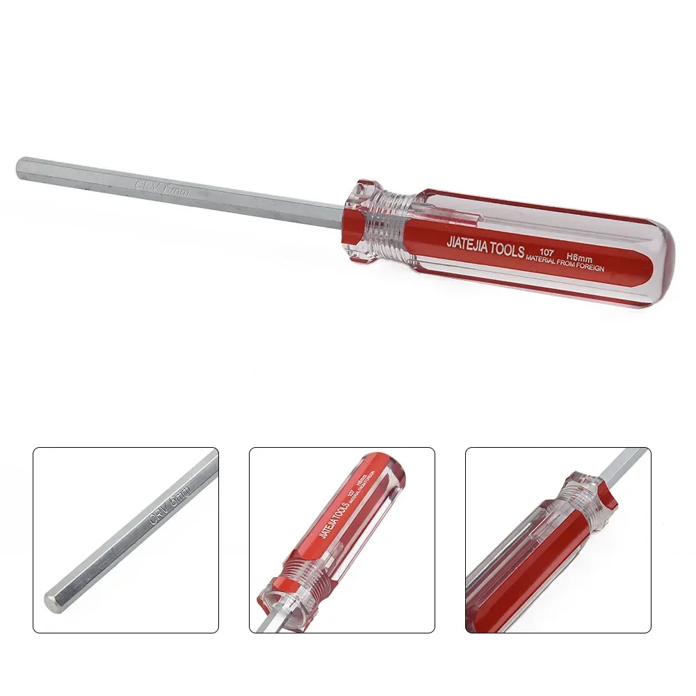 1pc Hexagon Screwdriver 1.5/2/2.5/3/4/5/6mm Hex Screw Driver Magnetic Screwdriver For Electronics Toy Models Furniture Repairing