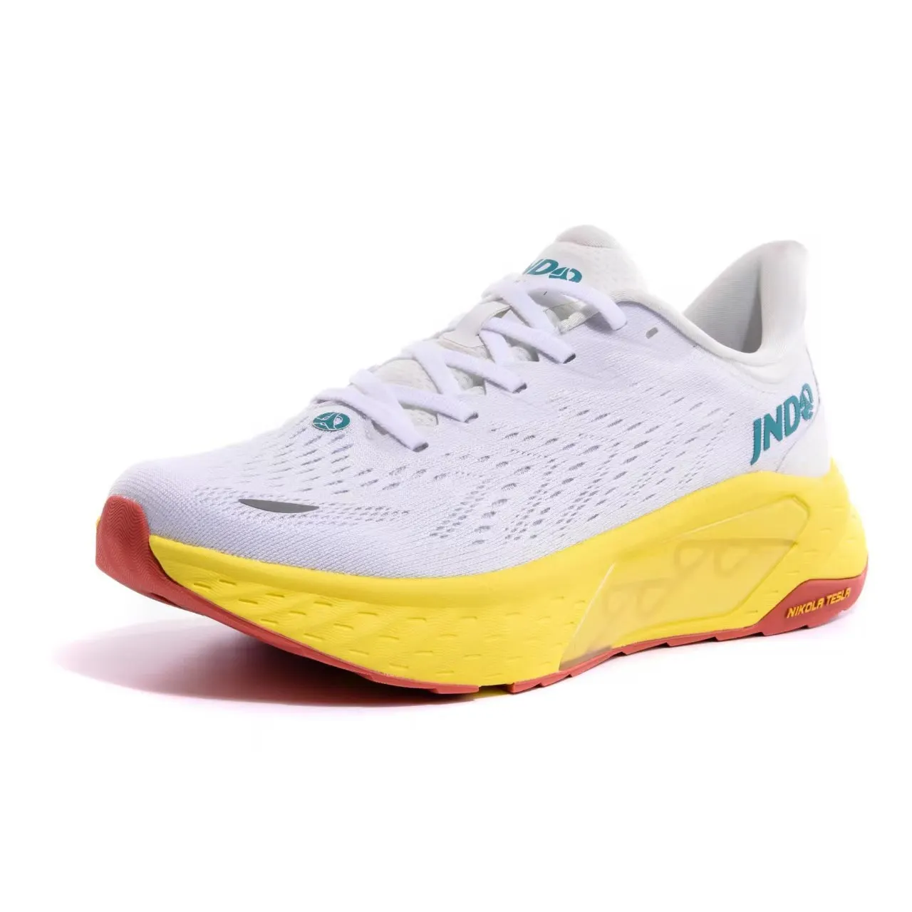 JNDO Running Shoes, Summer Mesh Breathable Sneakers, Shock-absorbing Sports Trainers for Men Women Kids