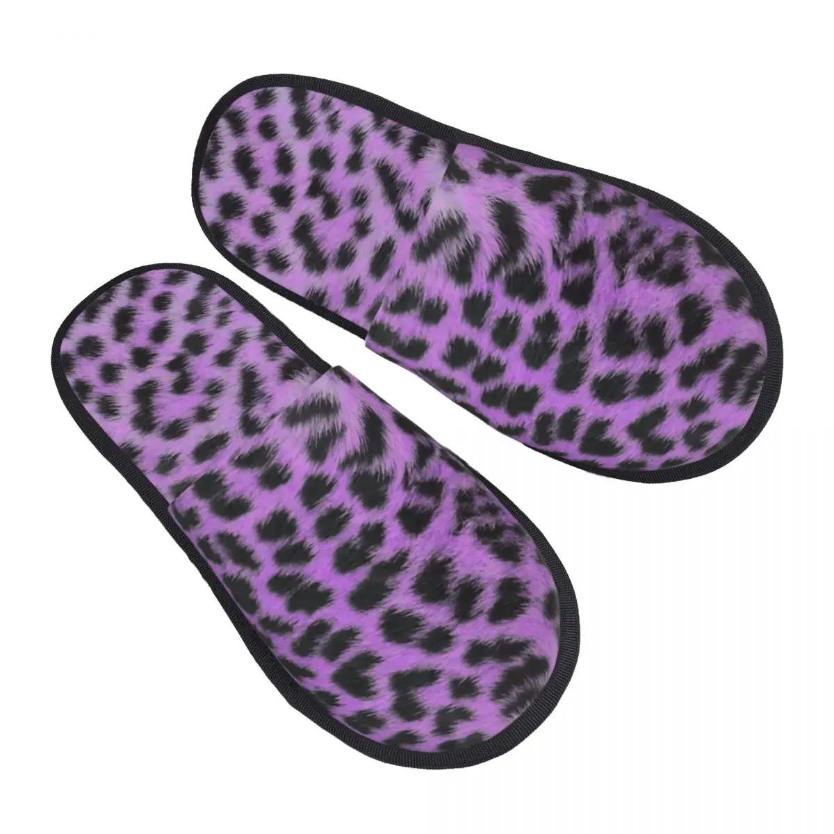 

Tiger Cheetah Skin Print Pattern Comfy Scuff Memory Foam Slippers Women Animal Texture Spa House Shoes