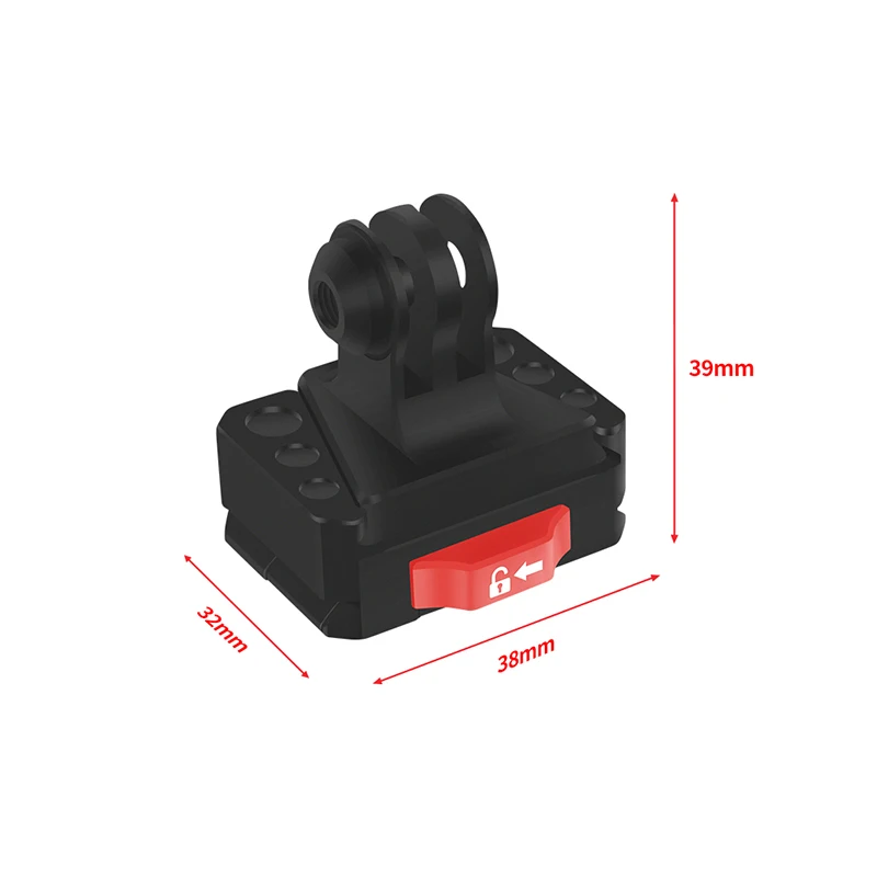 Schnellwechsel-Montageplattenplatine, Anti-Shake-Klemme, V-Anschluss für GoPro 13 Insta360 Drift DJI OSMO 360 Action-Kamera, Gimbal-Stativ, SLR – Detail 22