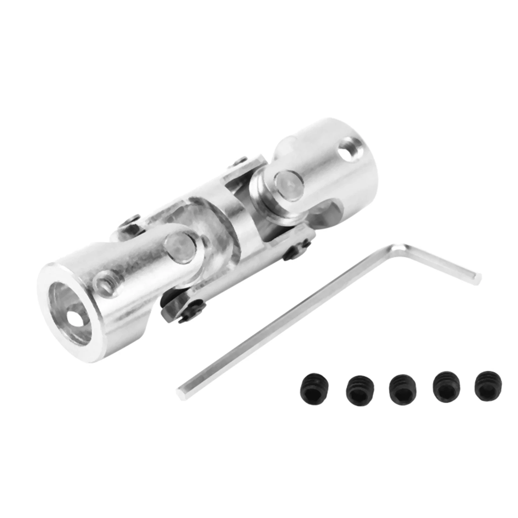 2X Rc ダブルユニバーサルジョイントカルダンジョイントジンバルカップリング、ネジ付き、6X6mm