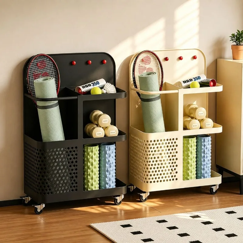 Household fitness equipment shelves, ball sporting goods basket racks