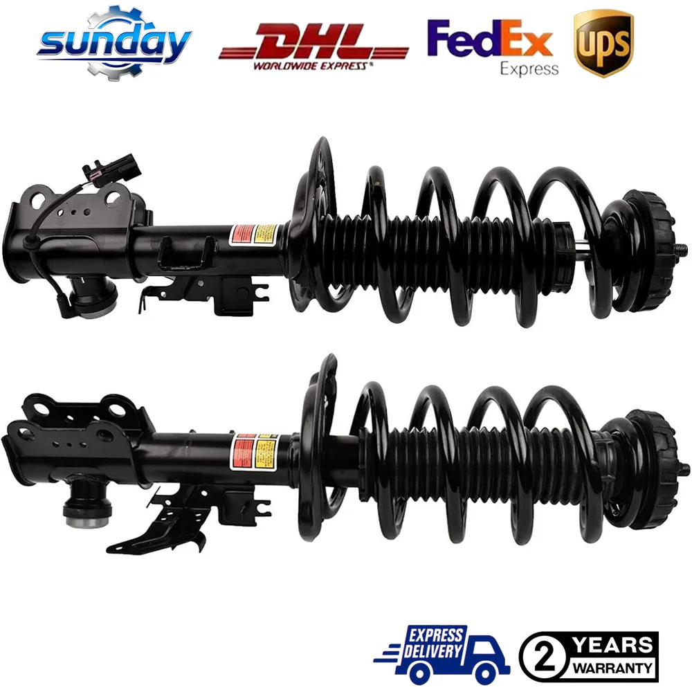 2pcs Front Shock Absorber Suspension Spring Strut Assembly W/ Electric 22793799 22993799 20953564 for Cadillac SRX 2010-2016