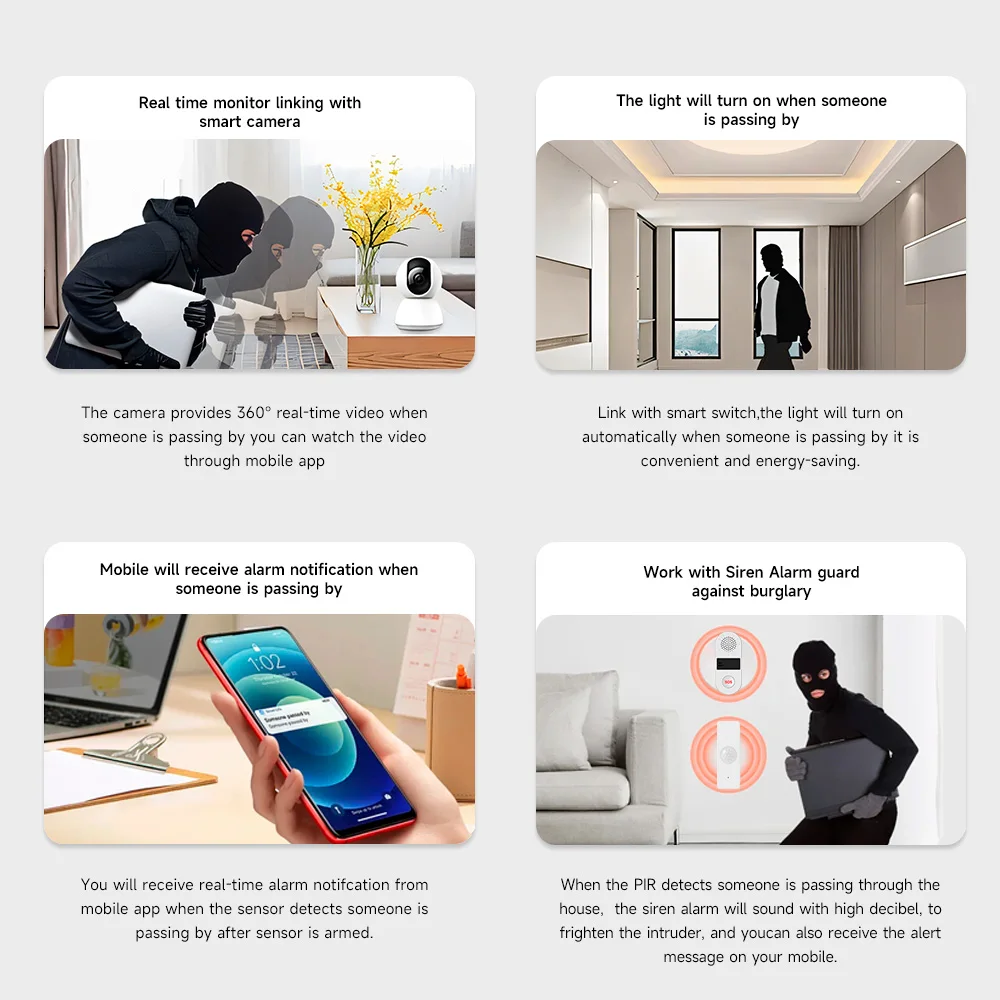 Tuya Wi-Fi датчик движения человека детектор присутствия тела PIR инфракрасный датчик приложение Smart Life домашняя безопасность умный дом подключение