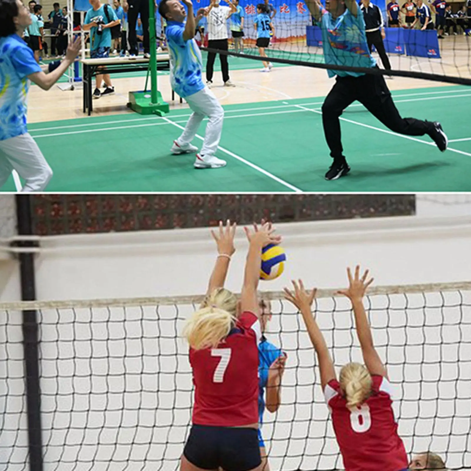 

Портативная волейбольная сетка для тренировок на улице, в помещении и на заднем дворе