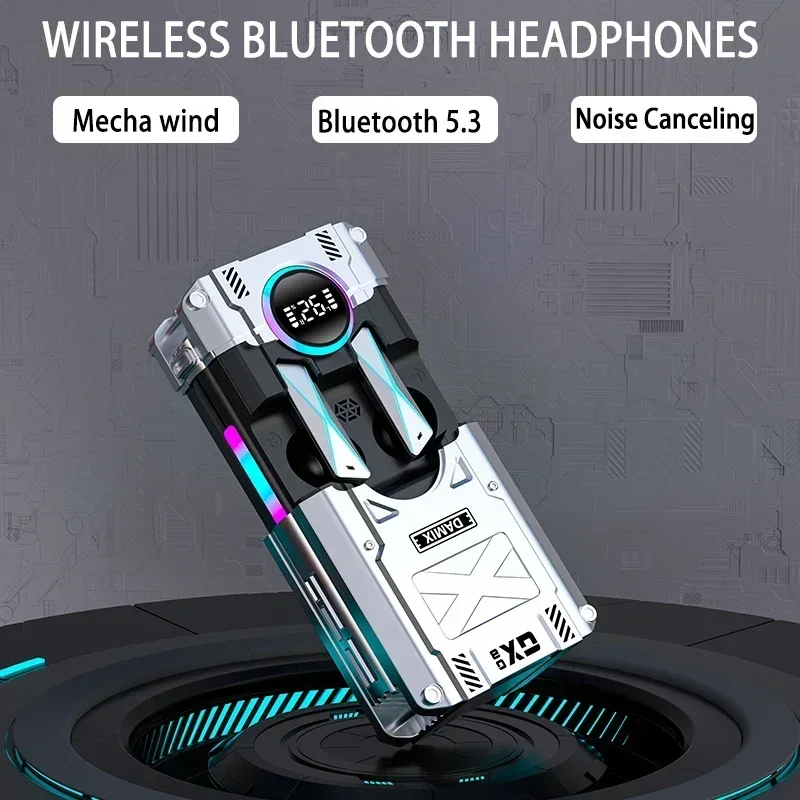 Smartphones Bluetooth Earphones Noise Canceling 2024 TWS HD Call Stereo Sports Headsets With Mic For Earbuds Wireless Headphones