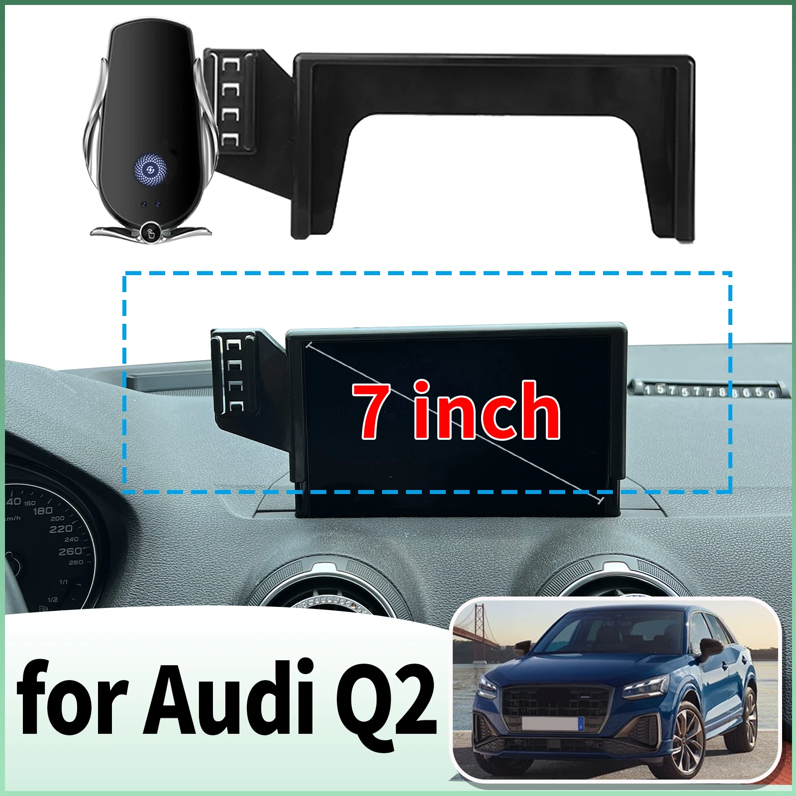 

fit for Audi Q2 7inch ​​Specific Dashboard Navigation Phone Holder Mount Design Car​​ accessoires