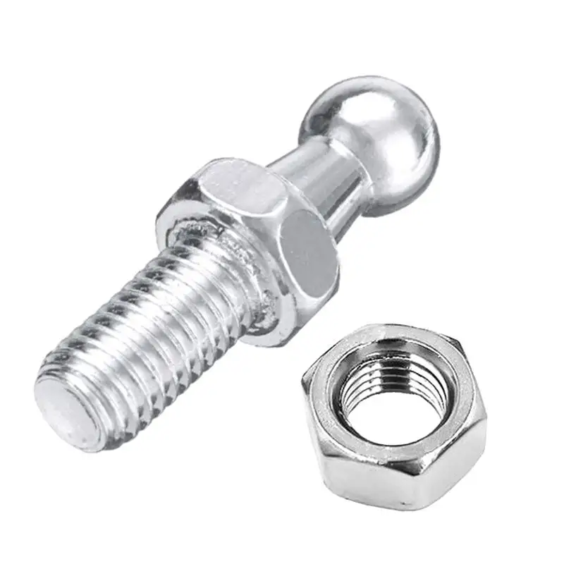 M6 M8 10mm Ball End Gas Strut Universal Car Boot Bonnet Shock Silver Support Strong Replacement for Car Trunk Hood