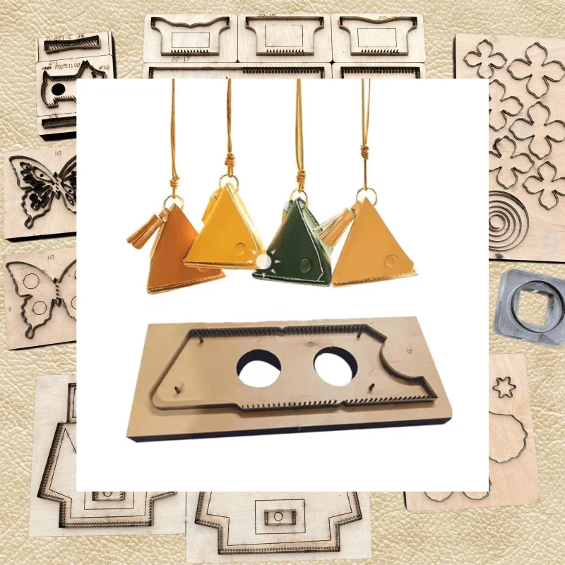 Cute Rice Dumpling Style Leather Die Mini Wallet Bag Charm Making Craft Supplies Custom-cutting mold