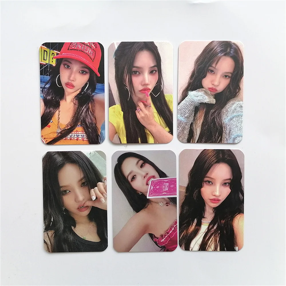 

KPOP (G)I-DLE MINI 6st Album Photocards MiYeon SoYeon Personal Selfie Paper Cards Queencard LOMO Cards Neverland Fans Gifts