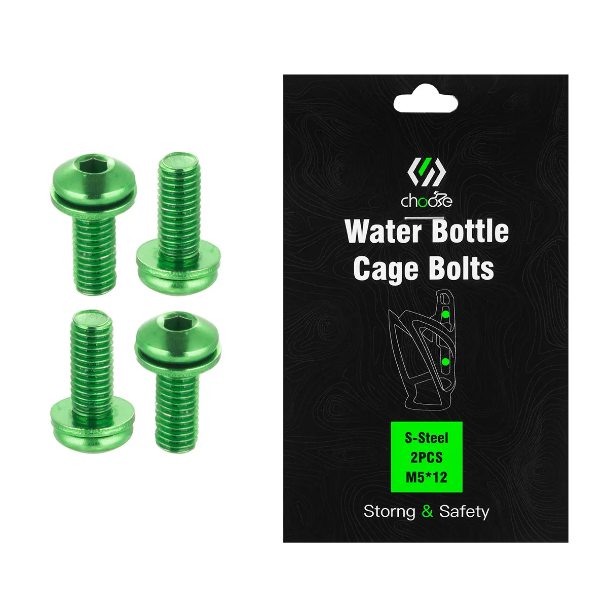 Titanium Bottle Cage Bolt Set for Biking