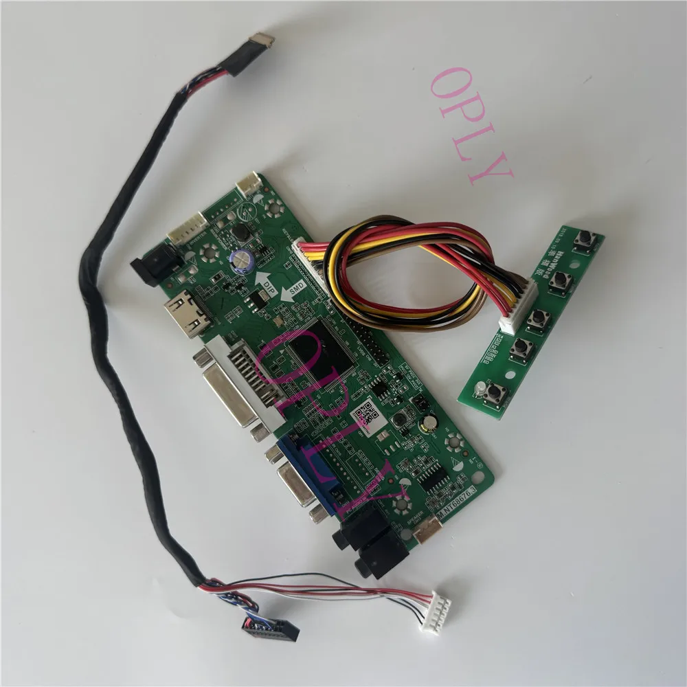 

M.NT68676 Controller board kit HDMI-compatible DVI VGA for HSD101PFW2 BT101IW03 1024X600 10.1" LED Screen monitor DIY