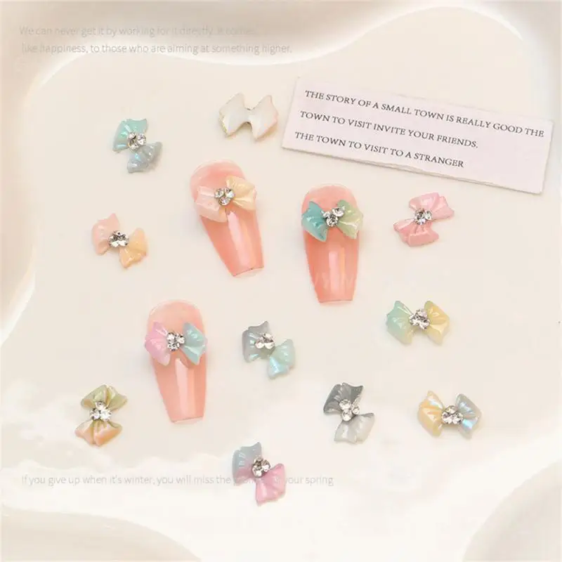 Stereo Image Nail Rhinestones Small And Portable Bow Nail Drill Simple Operation Design Fashion Nail Art Accessories