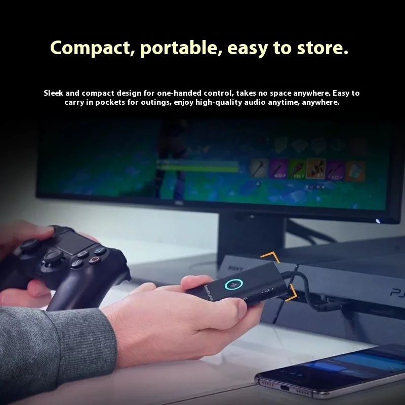 CREATIVE  Sound Blaster G3 Portable External Console Gaming USB-C DAC Amp for PS4 PS5 Nintendo Switch PC and Mac