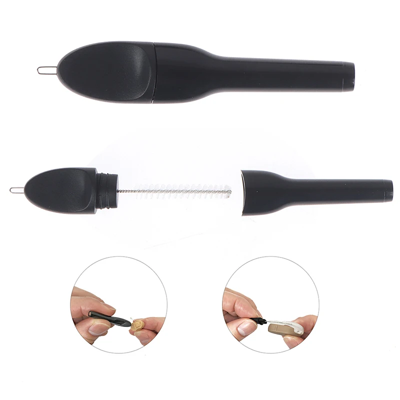 【A】1Pc Multi-functional Hearing Aid Cleaning Brush Maintenance Cleaning Magnet Brush Ear Care Tool