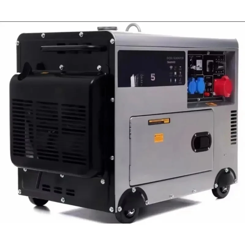 Small Generator 5KW 15KW All-Copper Alternator Single-Phase 110V 220V 60Hz 50Hz Frequency Silent Type