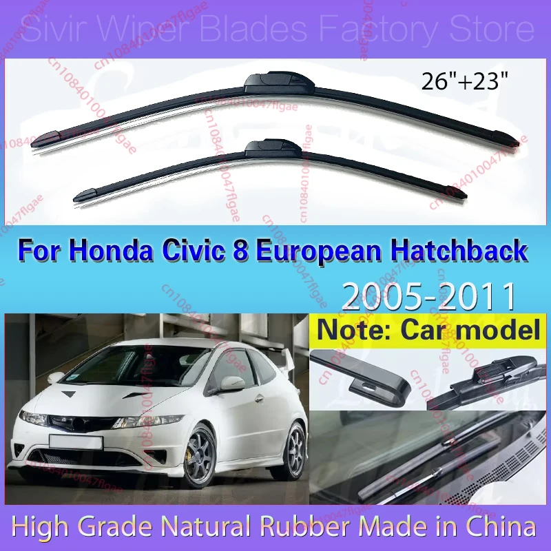 

Щетка стеклоочистителя автомобиля для Honda Civic 8 European Hatchback 2005-2011 переднее стекло лобовое стекло автомобильные аксессуары 26 "+ 23"