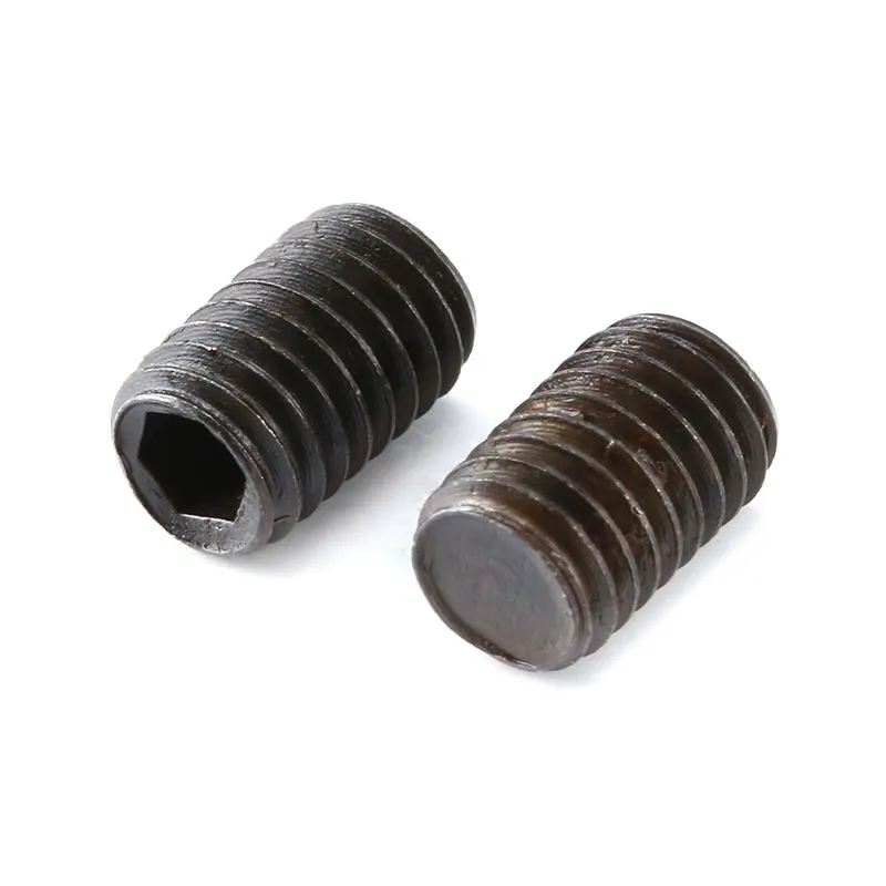 50 Pcs M5*8MM M3*3MM Hexagon Socket Screws Kimi Set Screws Black Carbon Steel Metric Thread Grub Screws