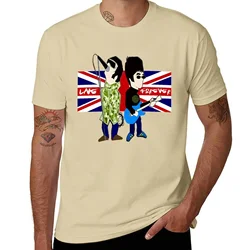 Camisetas divertidas para hombre, ropa harajuku, estilo Brit Rock Gods, Noel y Liam, Gallagher Oasis, Live Forever