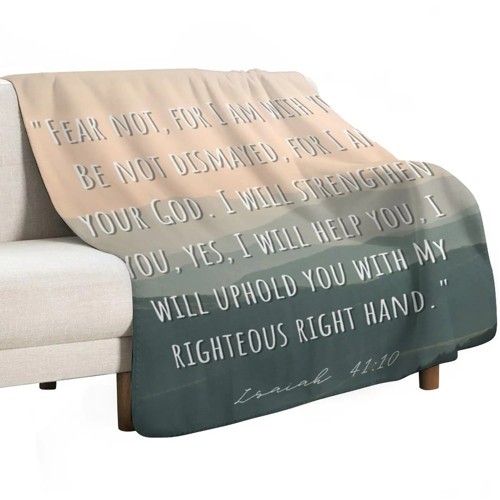 Christian Bible Verse Throw Blanket Cozy Home Blanket Gift for Christmas Holiday