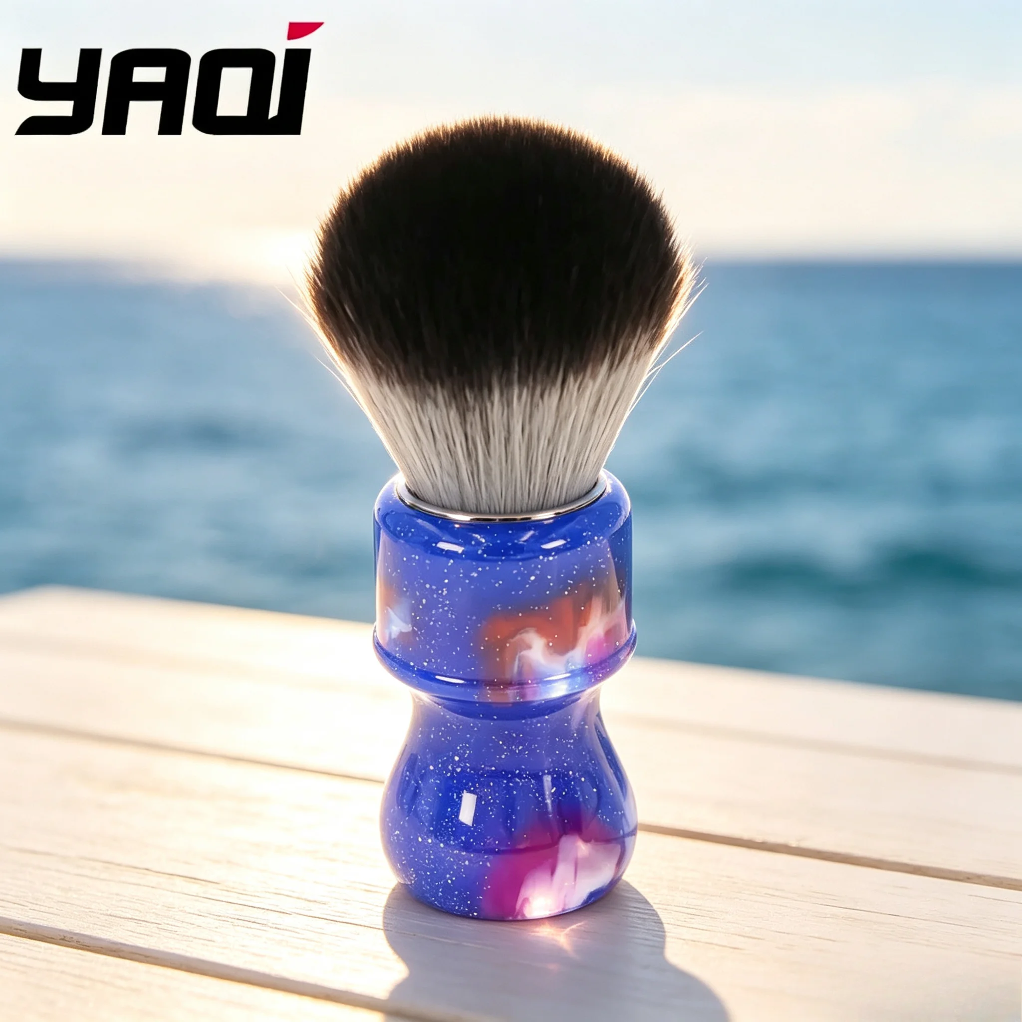 2026 Wet Shaving Brushes Yaqi 24MM Colorful Mysterious Space Color Handle Timber Wolf Knot Men Shaving Brushes