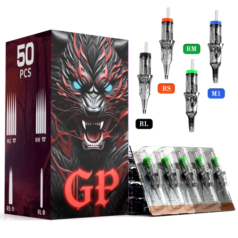 

Goldplume Tattoo Needles, Disposable Needles, Rl Rs Rm M1 Series, Suitable for Tattoo Machines, Can Be Used for Eyebrows, Eyeliner, and Permanent Makeup.