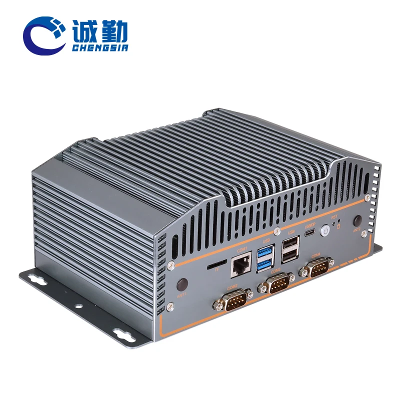 OEM 4 *2.5G LAN 6Com N100 임베디드 컴퓨터 케이스 DDR5 12세대 N95 N200 N305 IOT 방화벽 X86 산업용 팬리스 미니 PC 썸네일 5