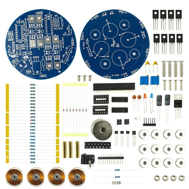 Push-down Maglev DIY Kit Electronic Manufacturing Welded Circuit Board Module Experimental Kit Load-bearing 500g