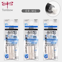 Japan TOMBOW Eraser MONO Mechanical Pencil Eraser Refill 3pcs ER-MG Drawing Pencil Refills Office Accessories Stationery