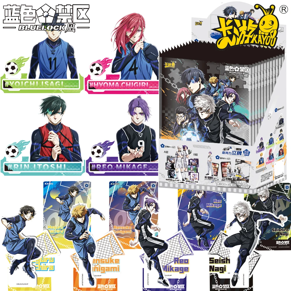 KAYOU Genuine Blue Lock Photo Card Acrylic Stand Figure Collection Popular Anime Character Desktop Display Ornament Decor Toys