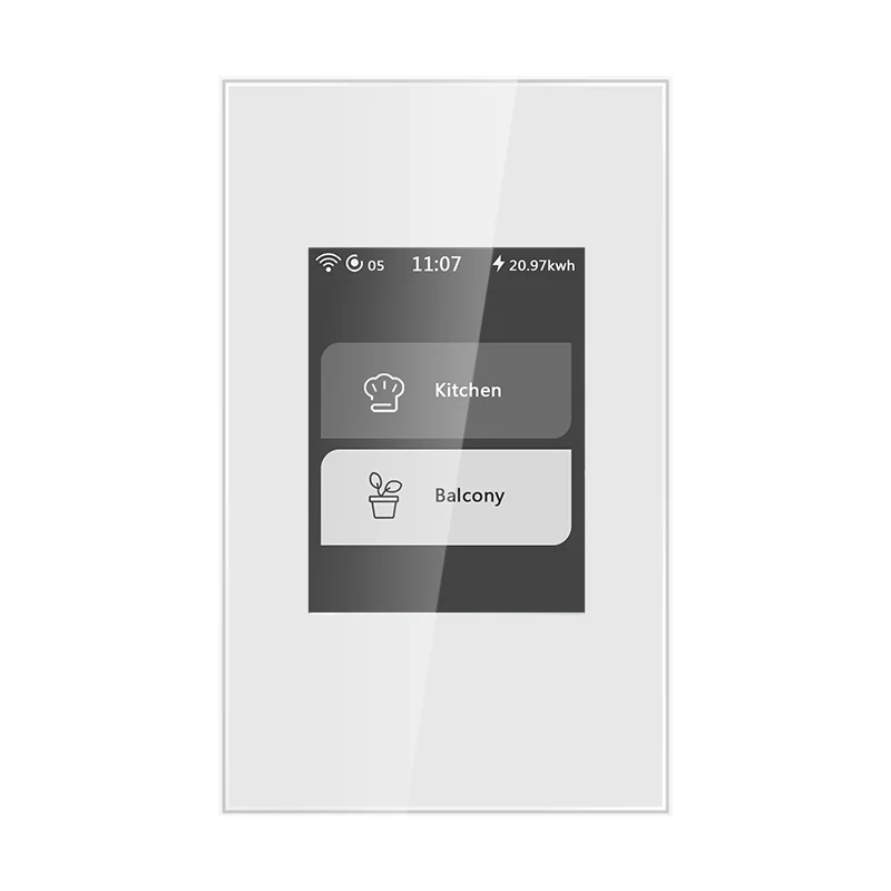 Lanbon LCD Touch Panel Smart Home System Wall Switches Work with Smart Living  Support google Home/home Assistant /homeKit Alexa