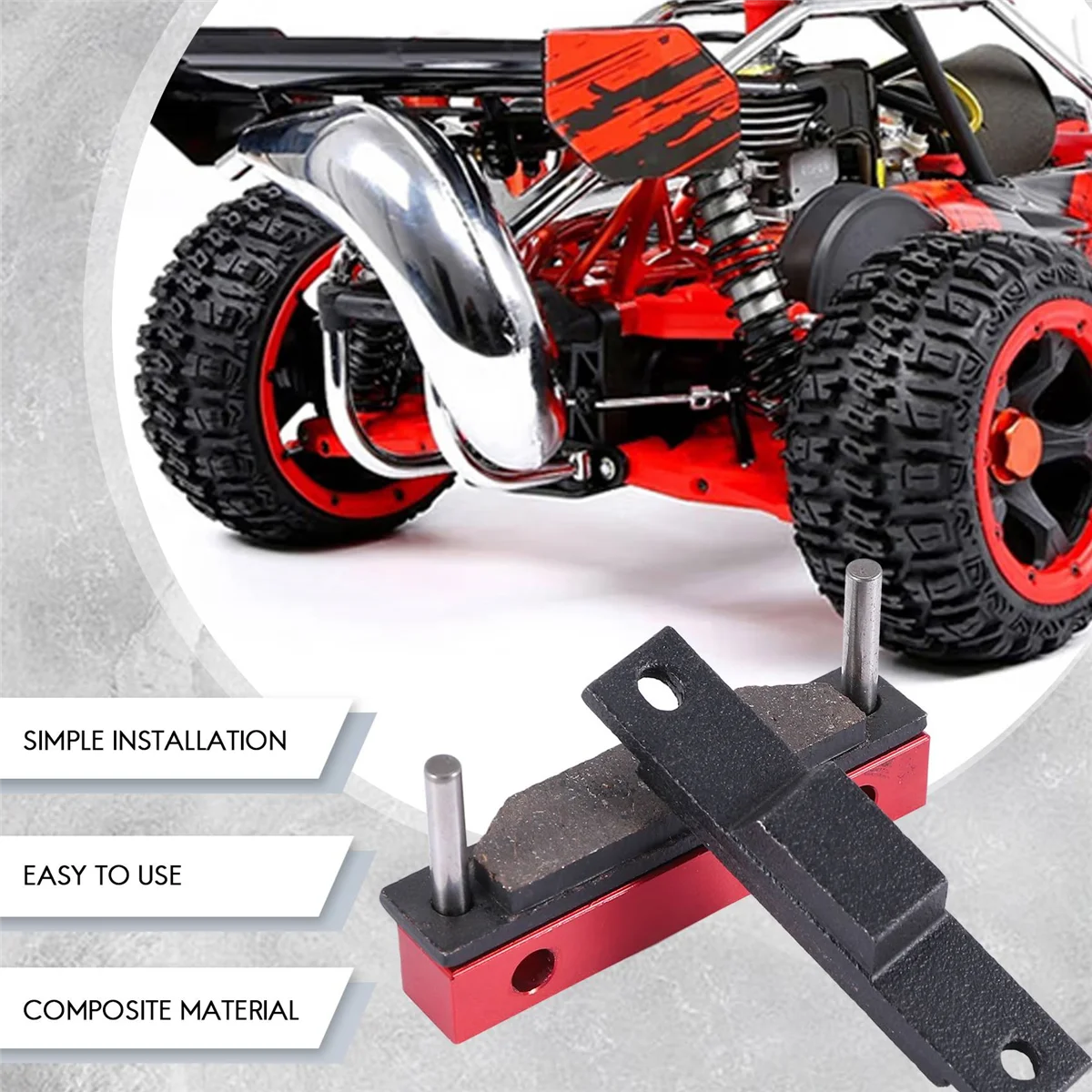 CNC合金ブレーキパッドセット,1, 5 hpi km,Baja 5B SS,rcカーガス部品,オレンジ85201