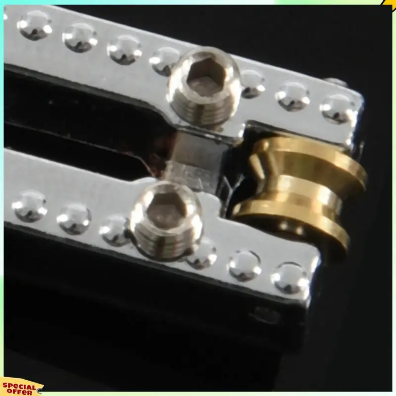 

TURE 60 Roller Bridge Tremolo Saddles With Wrench For Fender Strat Tele Electric Guitar Chrome Color