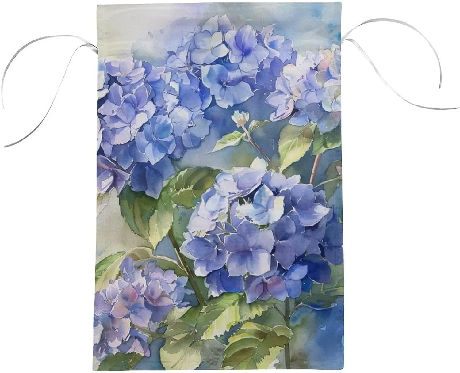 Spring Summer Flowers Garden Flags 12 X 18 Inch Blue Hydrangea Flowers Flag Yard Outdoor Flag for Home Party Porch Yard Outdoor