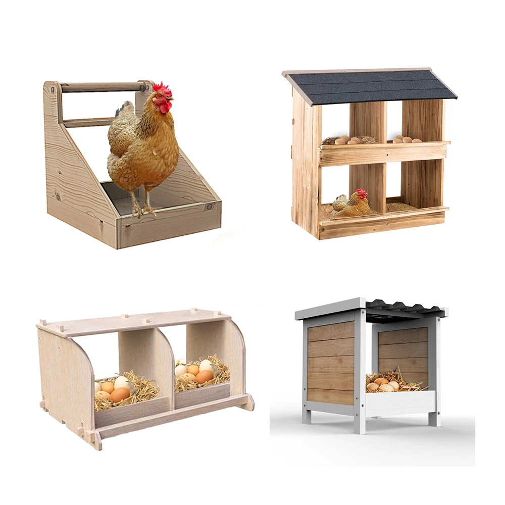 Wooden Chicken Nesting Box for Laying Birds for Chicken Laying