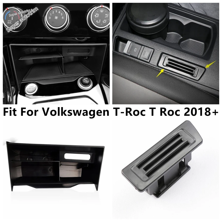 

Middle Storage Box Pallet Glove Holder / Insert Card Slot Container For Volkswagen T-Roc T Roc 2018 - 2022 Interior Accessories