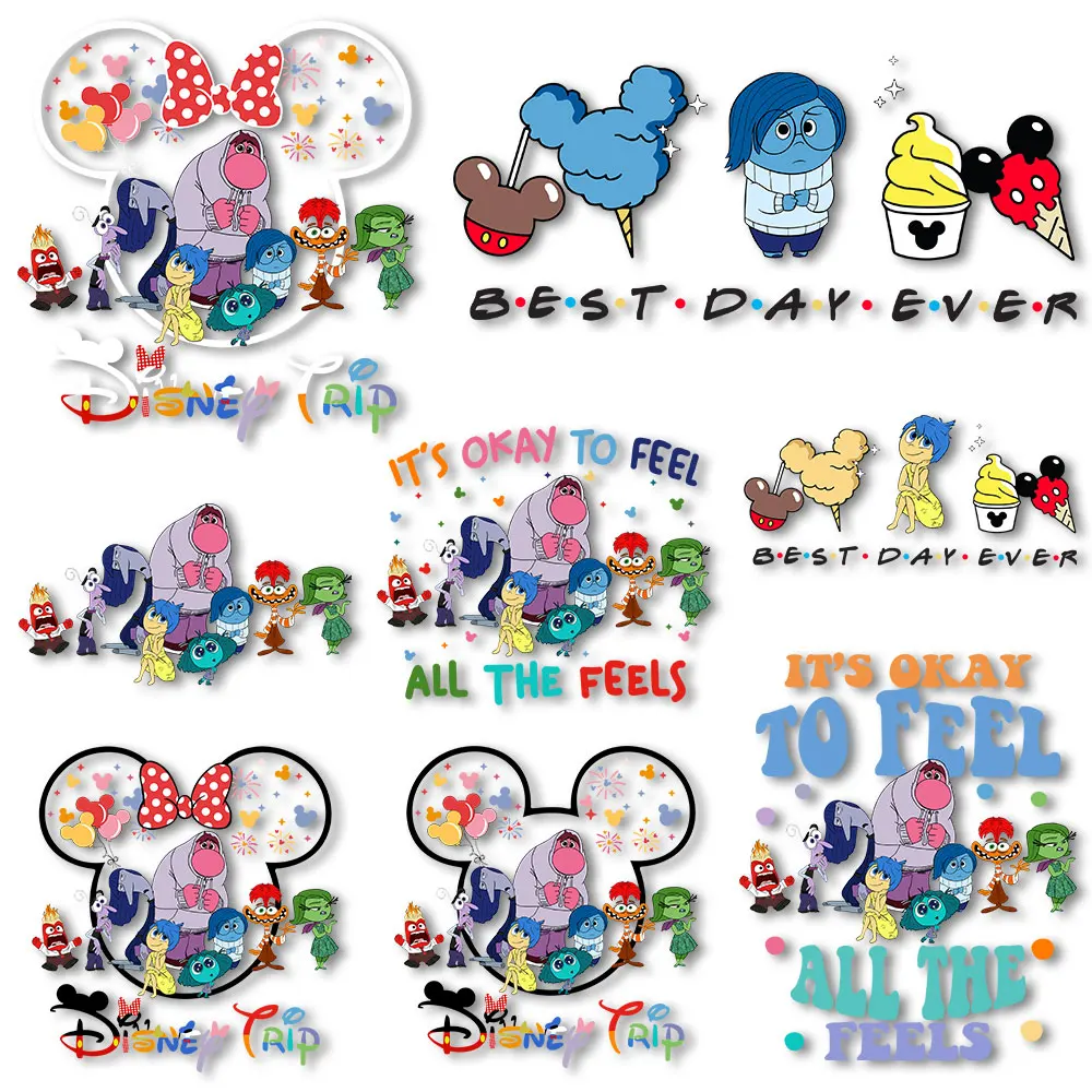 Inside Out Heat Press Stickers Iron on decalcomanie accessori per l'abbigliamento per i vestiti che stirano sulle magliette